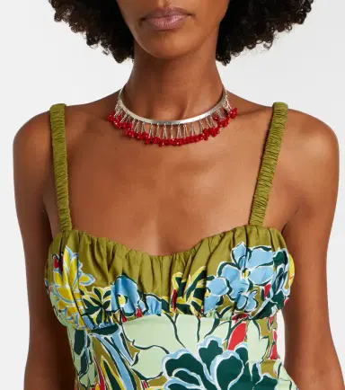 ALÉMAIS Alémais Solstice floral cotton midi dress | Thumbnail 2