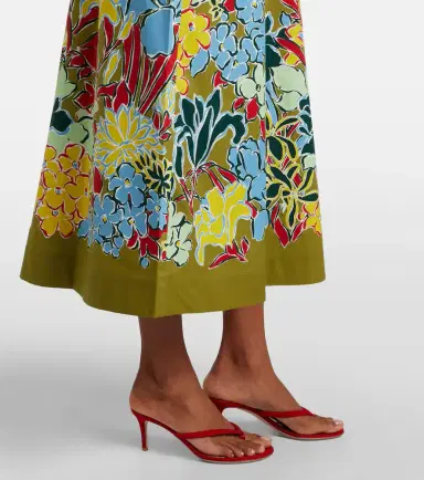 ALÉMAIS Alémais Solstice floral cotton midi dress | Thumbnail 3