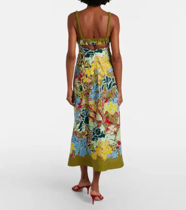 ALÉMAIS Alémais Solstice floral cotton midi dress | Thumbnail 4