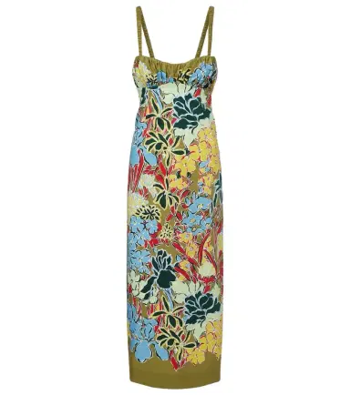 ALÉMAIS Alémais Solstice floral cotton midi dress | Thumbnail 1