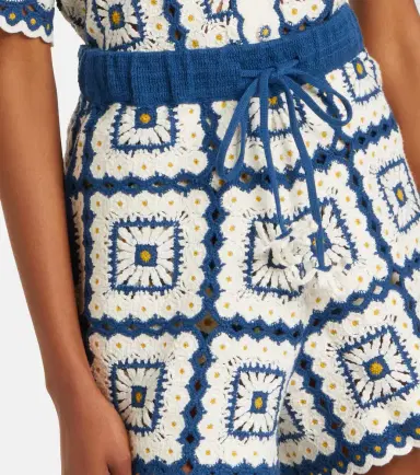 ALÉMAIS Alémais Dolly crochet cotton shorts | Thumbnail 2