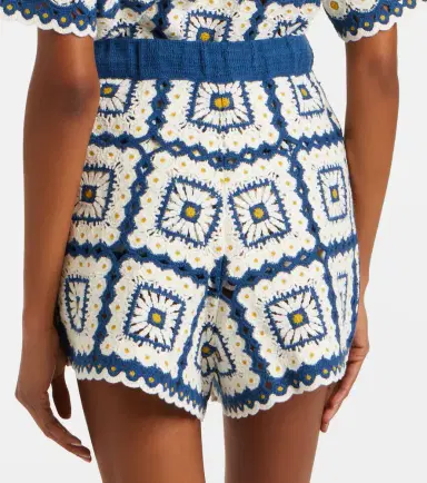 ALÉMAIS Alémais Dolly crochet cotton shorts | Thumbnail 5