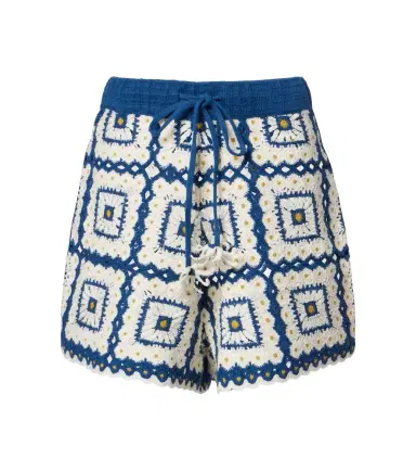 ALÉMAIS Alémais Dolly crochet cotton shorts | Thumbnail 1