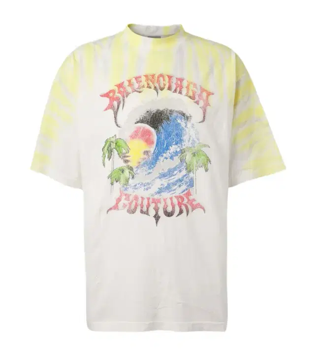 Printed tie-dye cotton jersey T-shirt