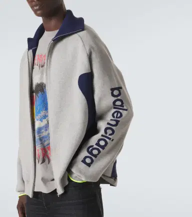 Balenciaga Bodies cotton-blend zip-up cardigan | Thumbnail 5 Balenciaga Bodies cotton-blend zip-up cardigan | Thumbnail 5