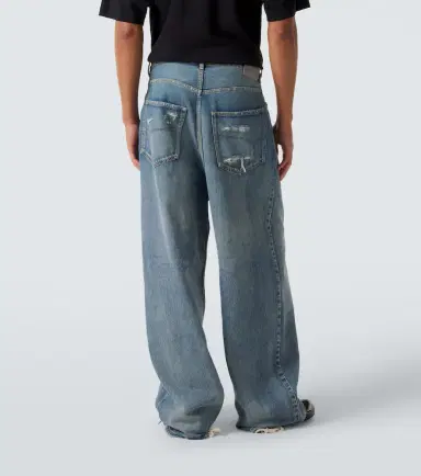 Balenciaga Distressed wide-leg jeans | Thumbnail 4