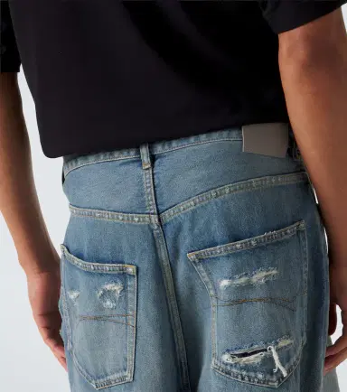 Balenciaga Distressed wide-leg jeans | Thumbnail 5