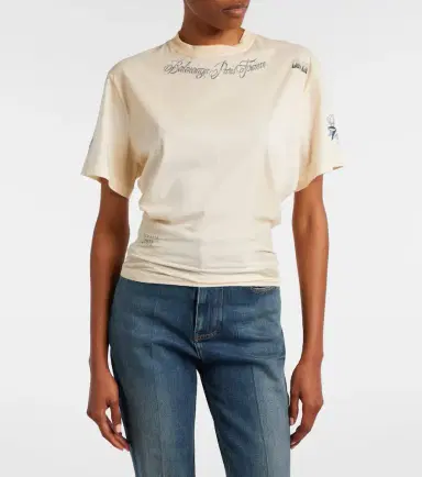 Balenciaga Printed cotton jersey T-shirt | Thumbnail 3