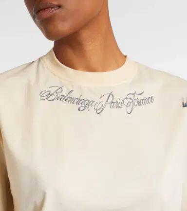 Balenciaga Printed cotton jersey T-shirt | Thumbnail 6