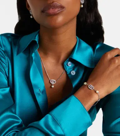 Gucci Interlocking G embellished chain bracelet | Thumbnail 4 Gucci Interlocking G embellished chain bracelet | Thumbnail 4