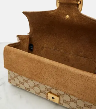 Gucci Dionysus GG canvas Small suede-trimmed crossbody bag | Thumbnail 2 Gucci Dionysus GG canvas Small suede-trimmed crossbody bag | Thumbnail 2