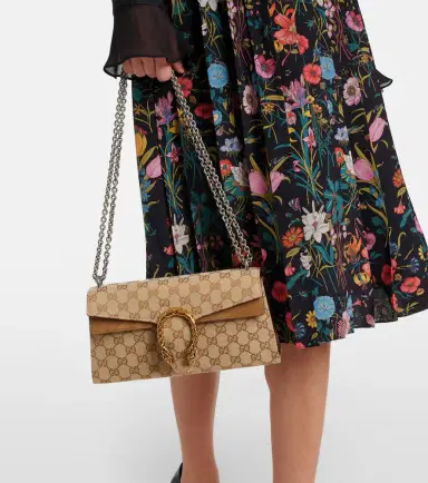 Gucci Dionysus GG canvas Small suede-trimmed crossbody bag | Thumbnail 5 Gucci Dionysus GG canvas Small suede-trimmed crossbody bag | Thumbnail 5