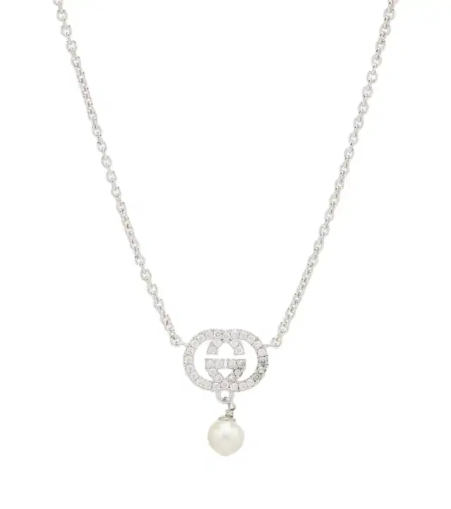 Gucci Interlocking G embellished pendant necklace