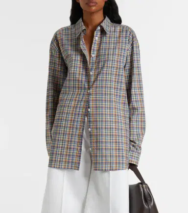 TOTEME Plaid cotton poplin shirt | Thumbnail 6 TOTEME Plaid cotton poplin shirt | Thumbnail 6
