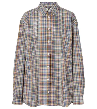 TOTEME Plaid cotton poplin shirt | Thumbnail 1 TOTEME Plaid cotton poplin shirt | Thumbnail 1