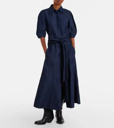 Gabriela Hearst Zivan cotton and linen denim midi skirt | Thumbnail 6 Gabriela Hearst Zivan cotton and linen denim midi skirt | Thumbnail 6