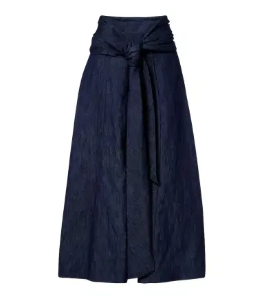 Gabriela Hearst Zivan cotton and linen denim midi skirt | Thumbnail 1 Gabriela Hearst Zivan cotton and linen denim midi skirt | Thumbnail 1