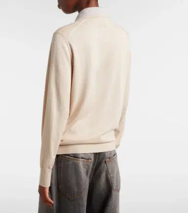 Acne Studios Silk, wool, and cashmere polo sweater | Thumbnail 5 Acne Studios Silk, wool, and cashmere polo sweater | Thumbnail 5