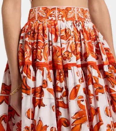 Dolce & Gabbana Majolica cotton poplin miniskirt | Thumbnail 2 Dolce & Gabbana Majolica cotton poplin miniskirt | Thumbnail 2