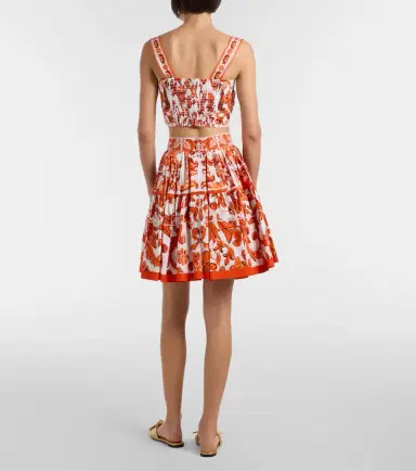 Dolce & Gabbana Majolica cotton poplin miniskirt | Thumbnail 4 Dolce & Gabbana Majolica cotton poplin miniskirt | Thumbnail 4