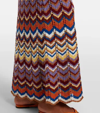 Faithfull Elisa chevron crochet cotton-blend maxi dress | Thumbnail 2