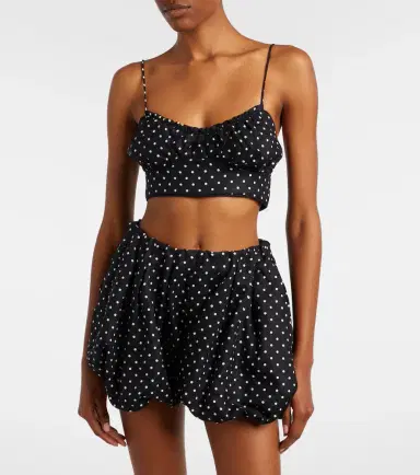 Faithfull Lucia polka-dot linen crop top | Thumbnail 3 Faithfull Lucia polka-dot linen crop top | Thumbnail 3
