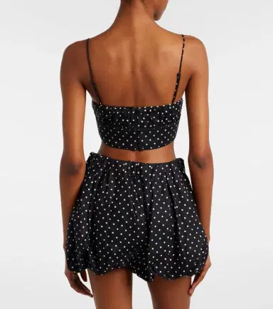 Faithfull Lucia polka-dot linen crop top | Thumbnail 5 Faithfull Lucia polka-dot linen crop top | Thumbnail 5