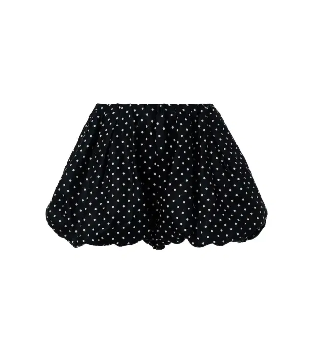 Lucia polka-dot linen shorts