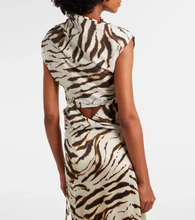 Ganni Zebra-print cotton-blend top | Thumbnail 5 Ganni Zebra-print cotton-blend top | Thumbnail 5