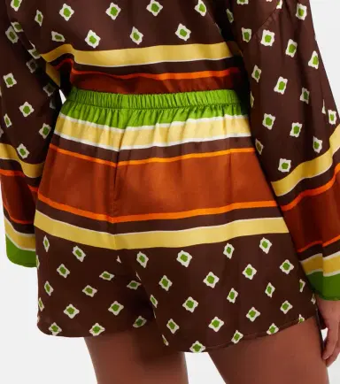 Faithfull Tia printed satin shorts | Thumbnail 4