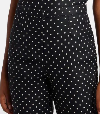 Faithfull Iria polka-dot linen capri pants | Thumbnail 2