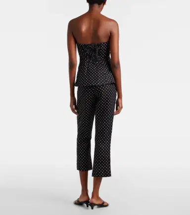 Faithfull Iria polka-dot linen capri pants | Thumbnail 4