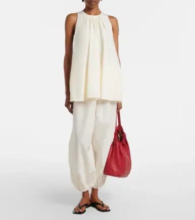 Loulou de Saison Liao cotton and silk top | Thumbnail 5 Loulou de Saison Liao cotton and silk top | Thumbnail 5
