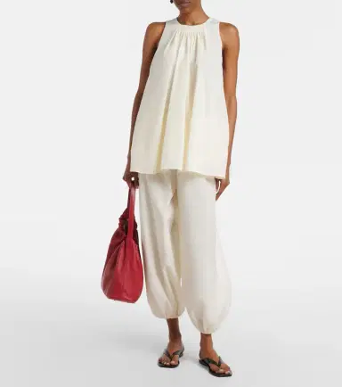 Loulou de Saison Almaya cotton and silk balloon pants | Thumbnail 2