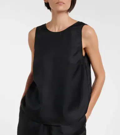 Loulou de Saison Gema silk top | Thumbnail 4