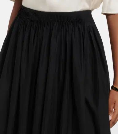 Loulou de Saison Naya gathered cotton and silk maxi skirt | Thumbnail 2