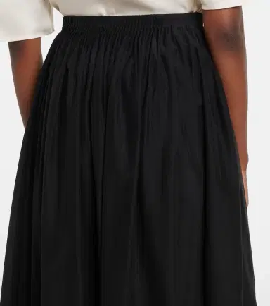 Loulou de Saison Naya gathered cotton and silk maxi skirt | Thumbnail 4