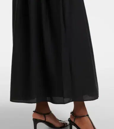 Loulou de Saison Naya gathered cotton and silk maxi skirt | Thumbnail 6
