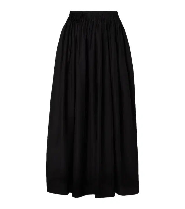 Naya gathered cotton and silk maxi skirt