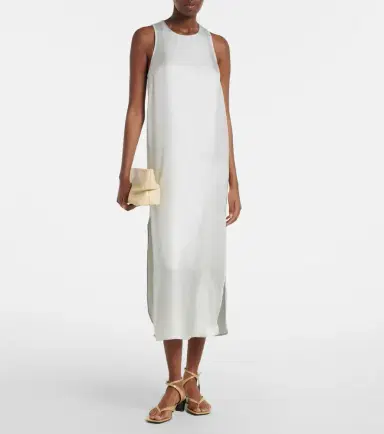 Loulou de Saison Paloma silk satin maxi dress | Thumbnail 3