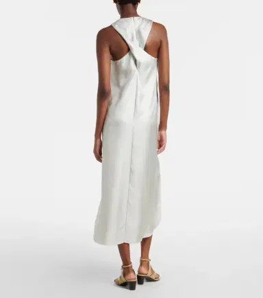Loulou de Saison Paloma silk satin maxi dress | Thumbnail 4