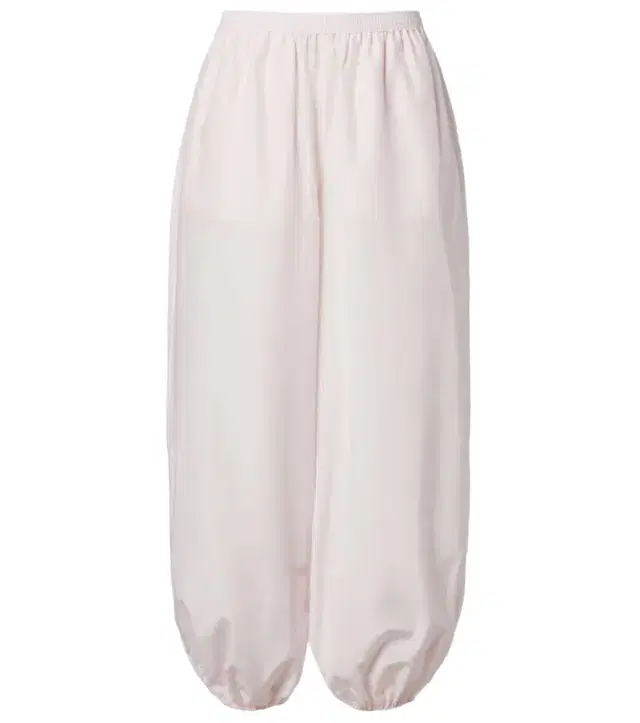 Almaya cotton and silk balloon pants