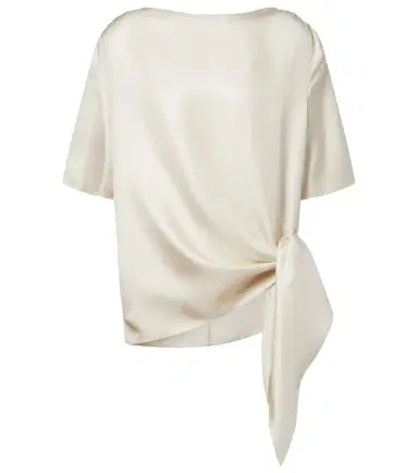 Loulou de Saison Mano silk satin top | Thumbnail 1