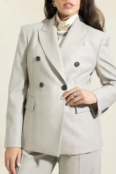 Brunello Cucinelli Double Breasted Sparkling Blazer | Thumbnail 2 Brunello Cucinelli Double Breasted Sparkling Blazer | Thumbnail 2