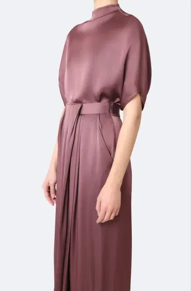 Lapointe Satin Draped Relaxed Pant | Thumbnail 3