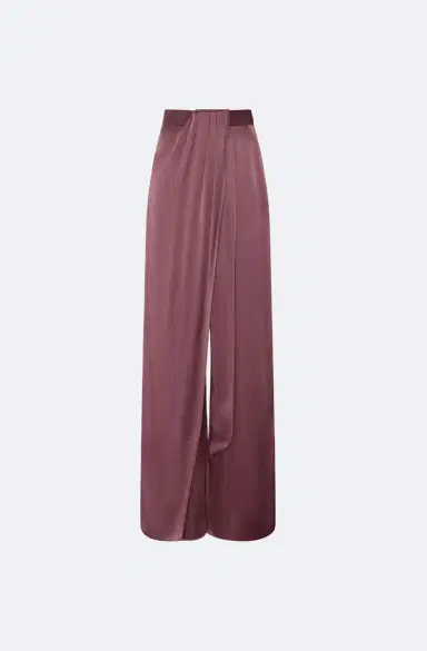 Lapointe Satin Draped Relaxed Pant | Thumbnail 4