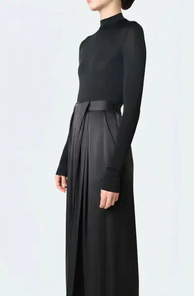 Lapointe Satin Draped Relaxed Pant | Thumbnail 3 Lapointe Satin Draped Relaxed Pant | Thumbnail 3