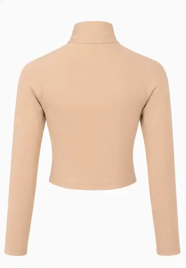 LaQuan Smith Long Sleeve Jacket with Front Zipper Detail | Thumbnail 2