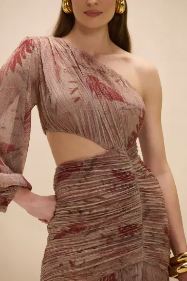 PatBo FEATHERS MAXI DRESS | Thumbnail 2