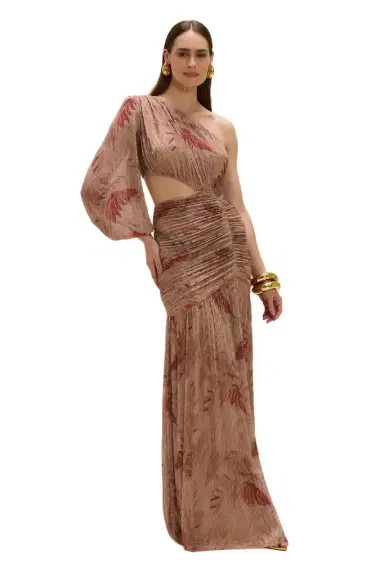 PatBo FEATHERS MAXI DRESS | Thumbnail 1